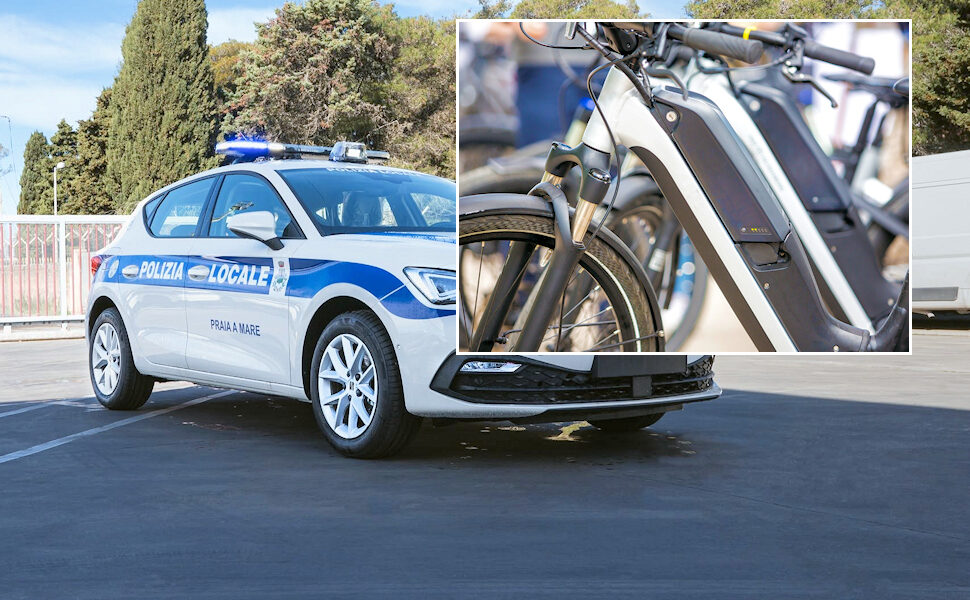 bici elettriche truccate sequestri Praia a Mare e-bike