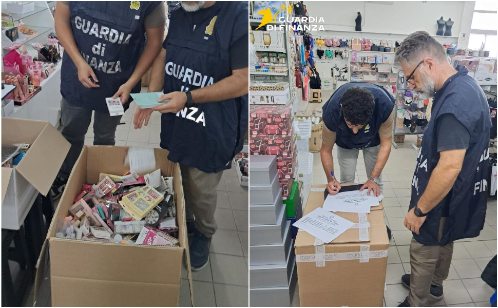 Maxi sequestro della Guardia di Finanza: ritirati dal mercato oltre 200mila prodotti non sicuri 213 guardia finanza sequestro merce lamezia 01
