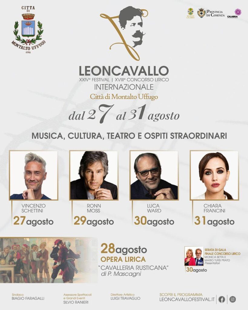 Montalto Uffugo torna capitale della lirica con il Festival Internazionale Ruggero Leoncavallo 52 immag Festival