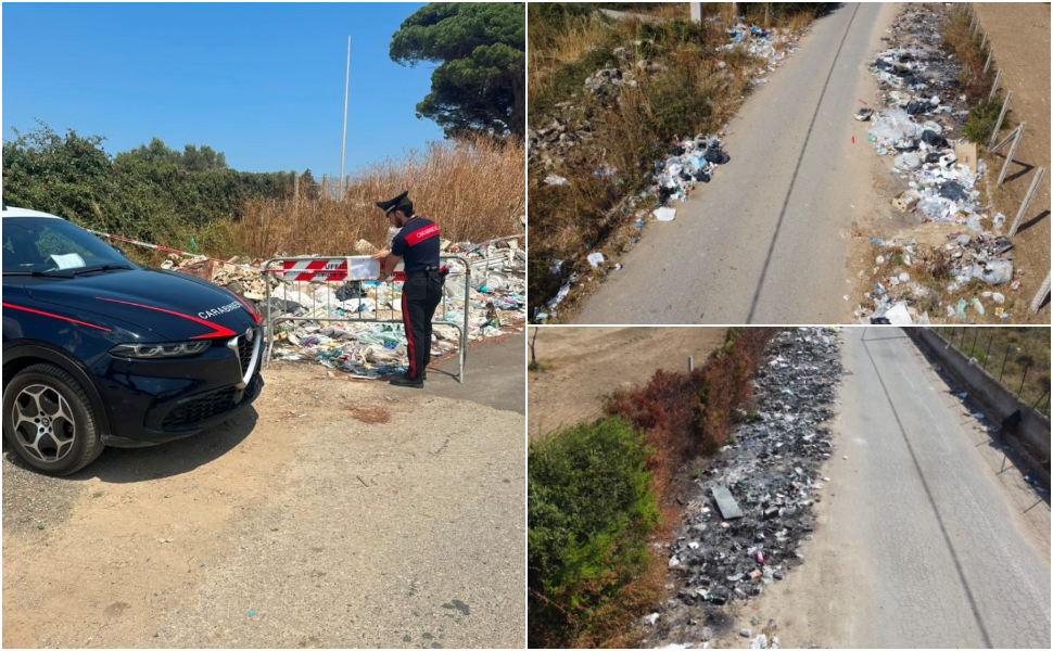 Rifiuti e roghi tossici: sequestrata discarica abusiva in un'area tra case e aziende agricole 203 rifiuti discarica abusiva roghi tossici 01