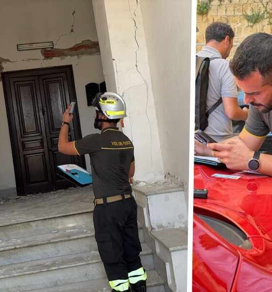 Emergenza terremoto a Napoli: dalla Calabria 2 moduli speciali dei Vigili del Fuoco 56 terremoto napoli vigili del fuoco calabria 01