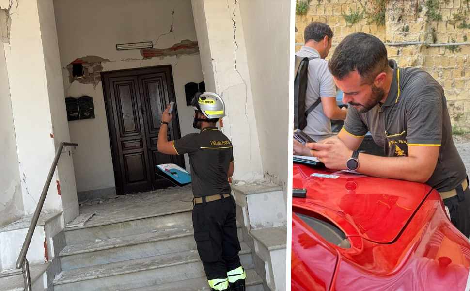 Emergenza terremoto a Napoli: dalla Calabria 2 moduli speciali dei Vigili del Fuoco 212 terremoto napoli vigili del fuoco calabria 01