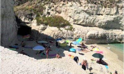 tropea spiaggia del cannone massi