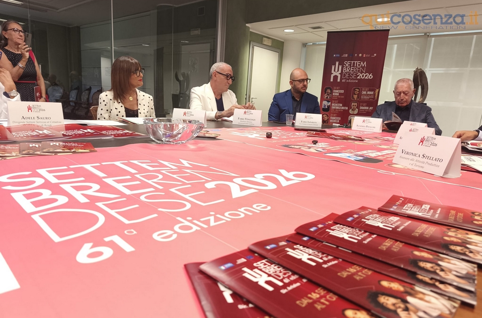 Rende alza il sipario sul Settembre Rendese 2026: musica, cultura, territorio e identità nel segno dei giovani - PROGRAMMA 54 4settembrerendese2026