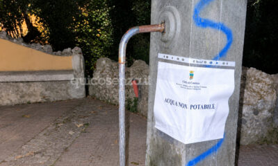 Acqua non potabile fontane pubbliche Cosenza centro storico