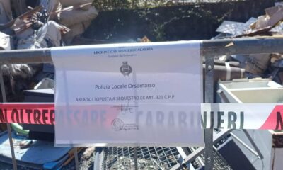 Orsomarso sequestro area rifiuti 3