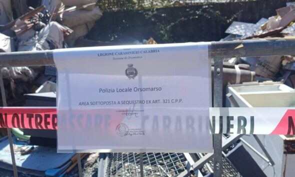 Orsomarso sequestro area rifiuti 3