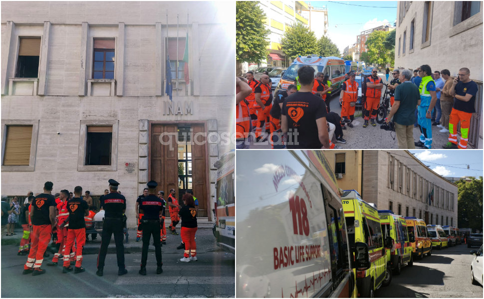 Asp Cosenza proteste ambulanza volontari 118 Cosenza