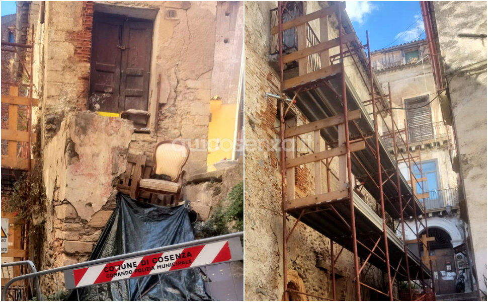 Cosenza, via del Seggio e la Giostra Vecchia cadono a pezzi: cantiere fermo da mesi. "Quel rudere è a due passi dalle nostre case" 52 Cosenza Vecchia crolla via del seggio giostra vecchia_lavori2