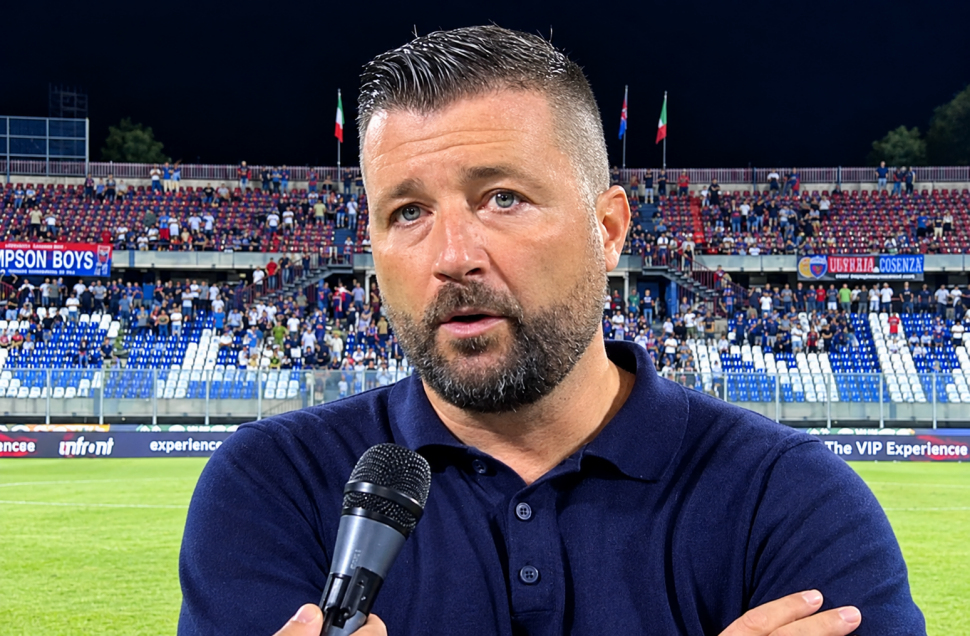 Cosenza Calcio, se alla terza di campionato Coppitelli ammette "rosa smantellata, oggi la salvezza è un miracolo» 51 Federico Coppitelli allenatore Cosenza Calcio