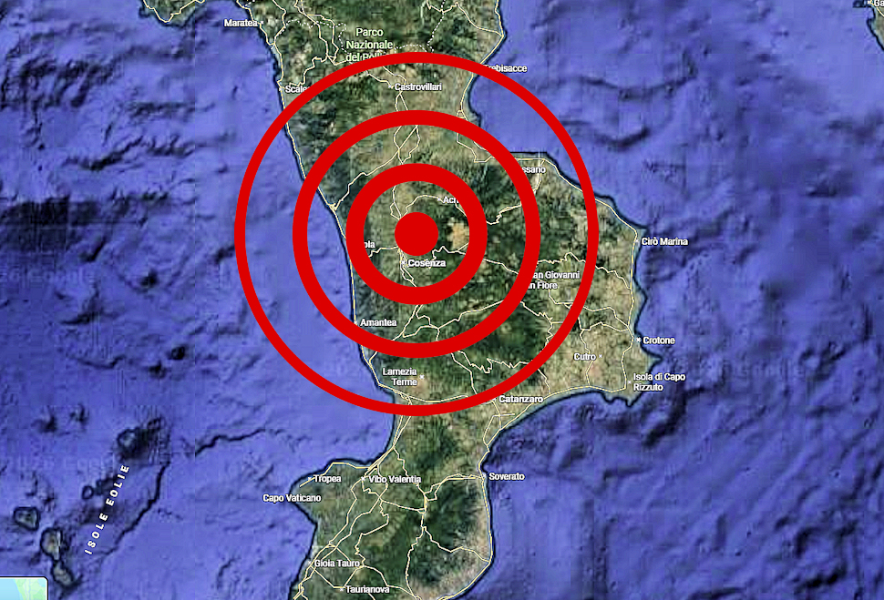 Forte scossa di terremoto avvertita tra Cosenza e Rende: magnitudo 3.7 con epicentro a Castiglione Cosentino 51 Forte scossa di terremoto Castiglione Cosentino sentita Cosenza e Rende
