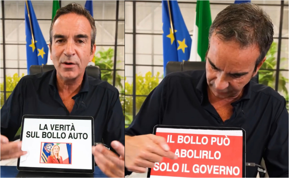 Abolizione del bollo auto, Occhiuto: "le Regioni non potevano farlo. Deve essere solo l'inizio, ora va tolto a tutti» 176 Occhiuto abolizione Bollo Auto e moto