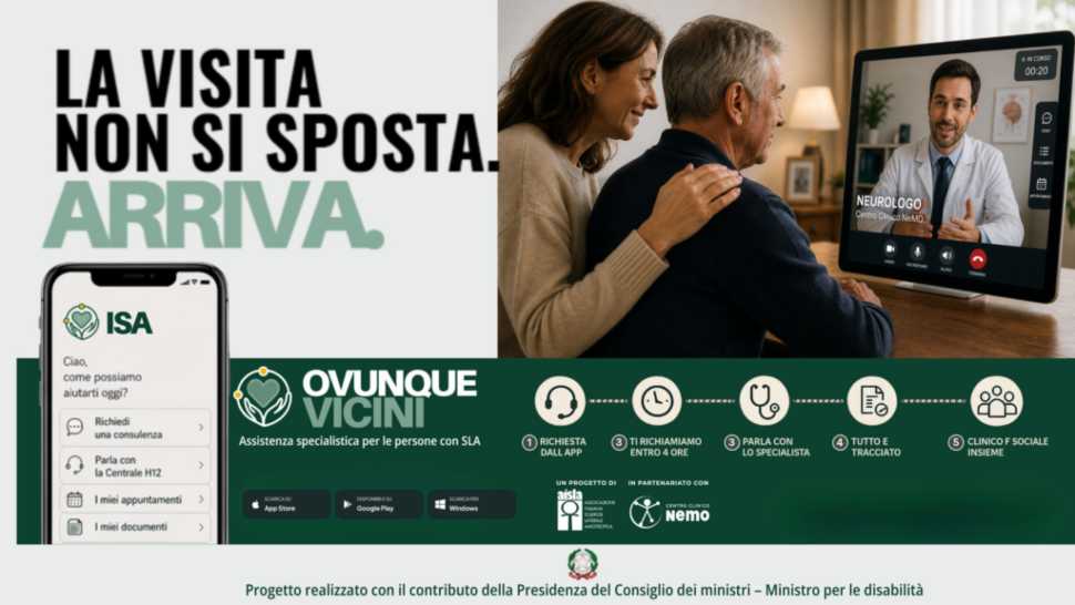 SLA, in Calabria la rete specialistica arriva in casa con "Ovunque Vicini": raggiunte 12 famiglie 53 Ovunque Vicini locandina