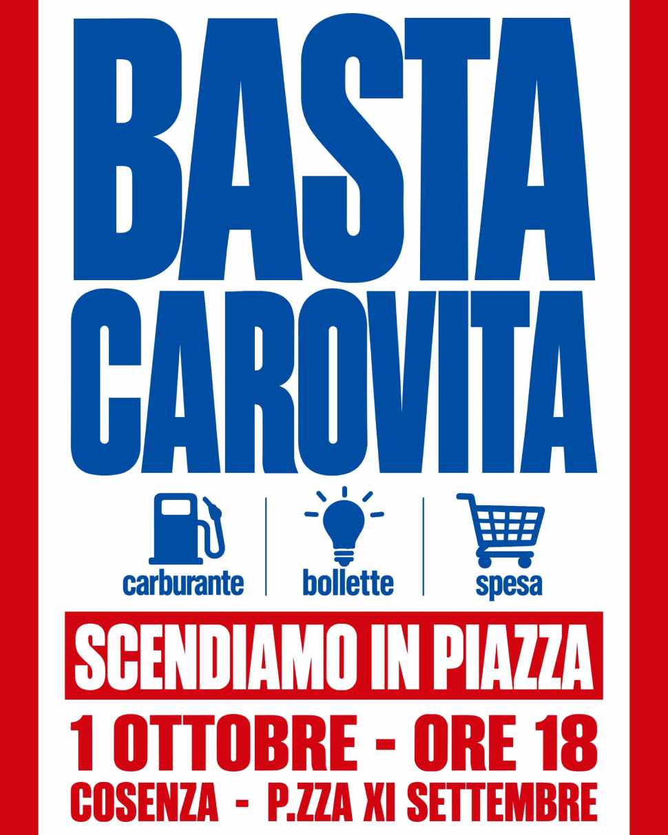 Protesta La Base - Cosenza piazza 11 settembre