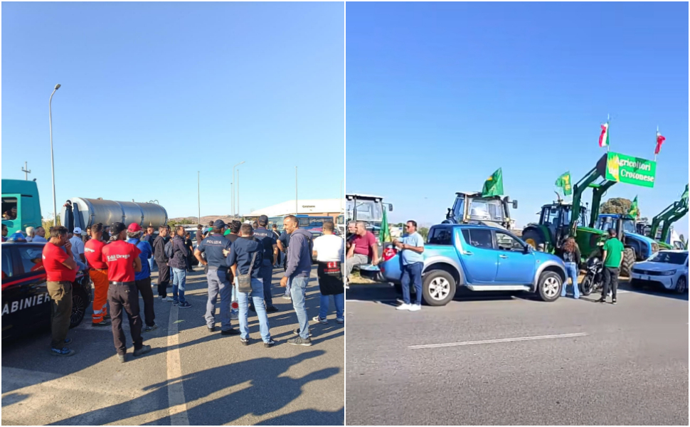Caro carburante e crisi agricola: scatta la protesta in Calabria. Blocchi sulla SS 106 e allo svincolo della A2 a Firmo 52 Protesta agricoltori Calabria2