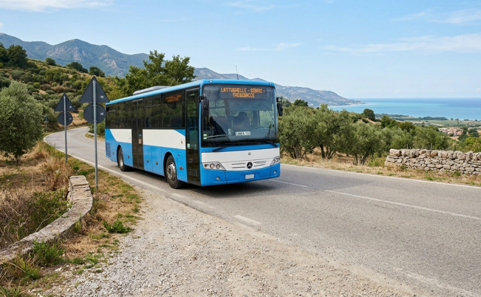 Pullman Lattughelle-Sibari-Trebisacce: nessuno stop alla corsa fino a dicembre 94 Pullman-Lattughelle-Sibari-Trebisacce-corsa