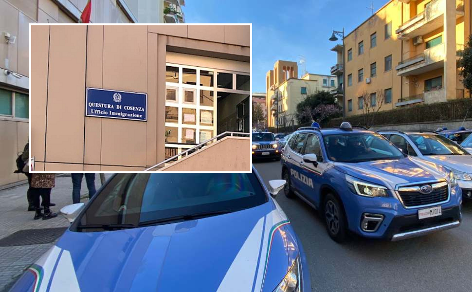 Cosenza, straniero irregolare e con vari precedenti intercettato dalla polizia e trasferito in un Cpr. Sarà espulso 51 Questura di Cosenza ufficio immigrazione