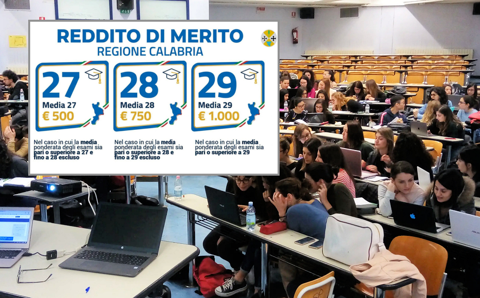 Reddito di Merito agli studenti in Calabria: è boom di adesioni. Il fondo sale a 20 milioni per l'anno 2026/27 51 Reddito di merito in Calabria