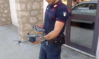 Roghi drone carabinieri forestali contro incendi
