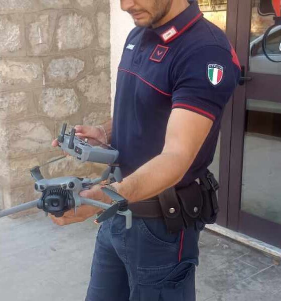 Roghi drone carabinieri forestali contro incendi