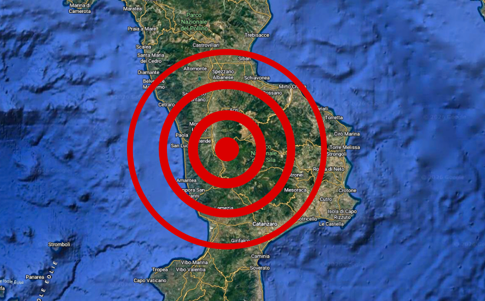 Scossa di terremoto Aprigliano