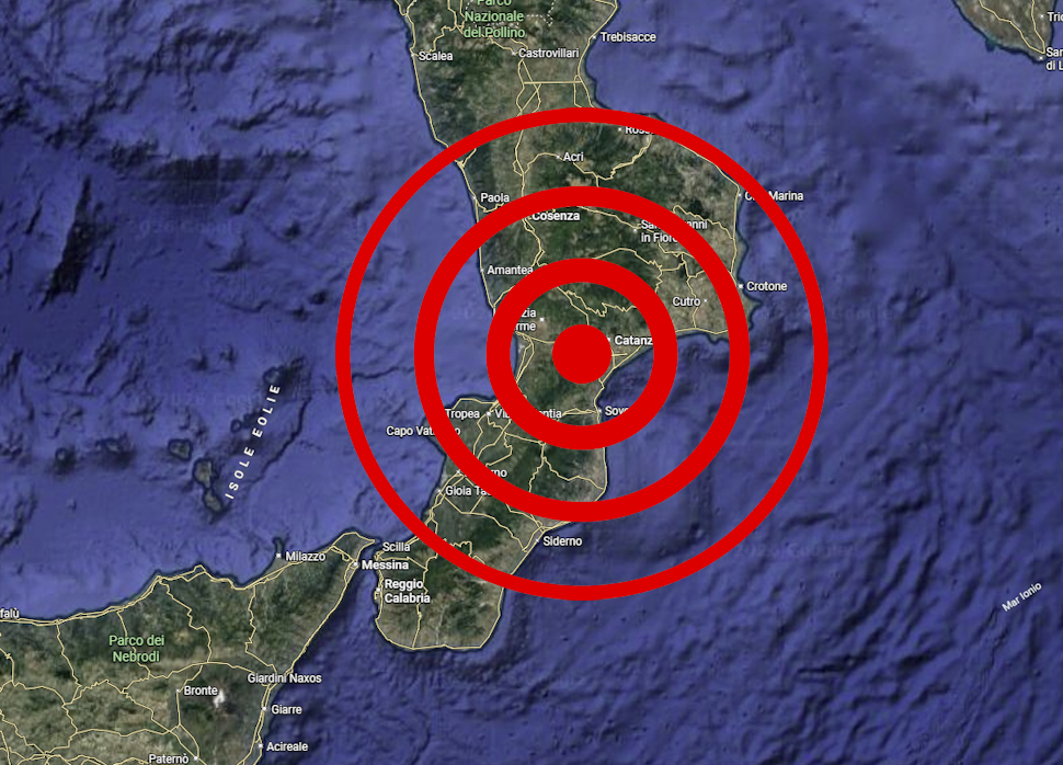 Scosse di Terremoto Calabria sciame sismico