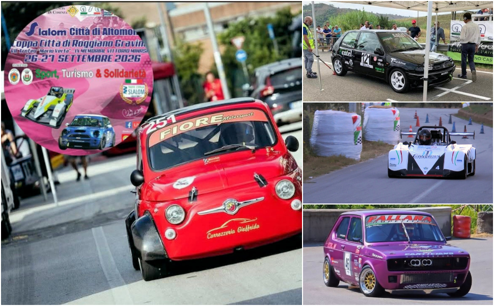 Motori, solidarietà, musica e territorio: tutto pronto per il 7 “Slalom Città di Altomonte - Coppa Città di Roggiano Gravina” 51 Slalom Altomonte 2026