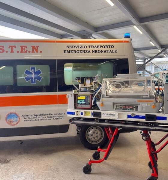 Sten ambulanza neonatale Cosenza Salerno bimbo