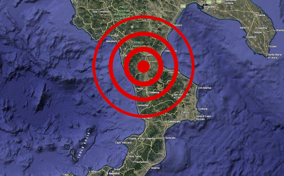 Scossa di terremoto Roggiano Gravina
