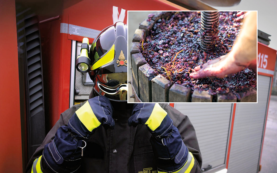 Vigili del fuoco esalazioni da mosto