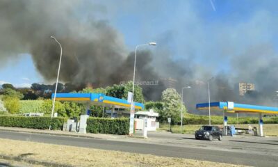 incendio a2 traffico bloccato verso cosenza sud 05