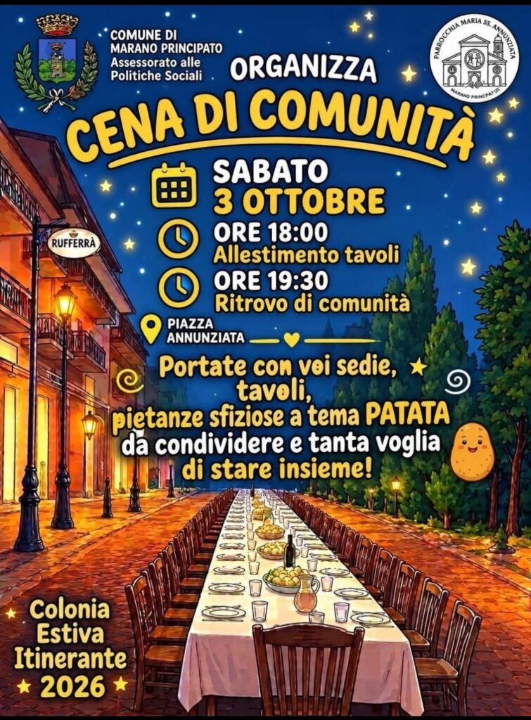 marano principato cena di comunità