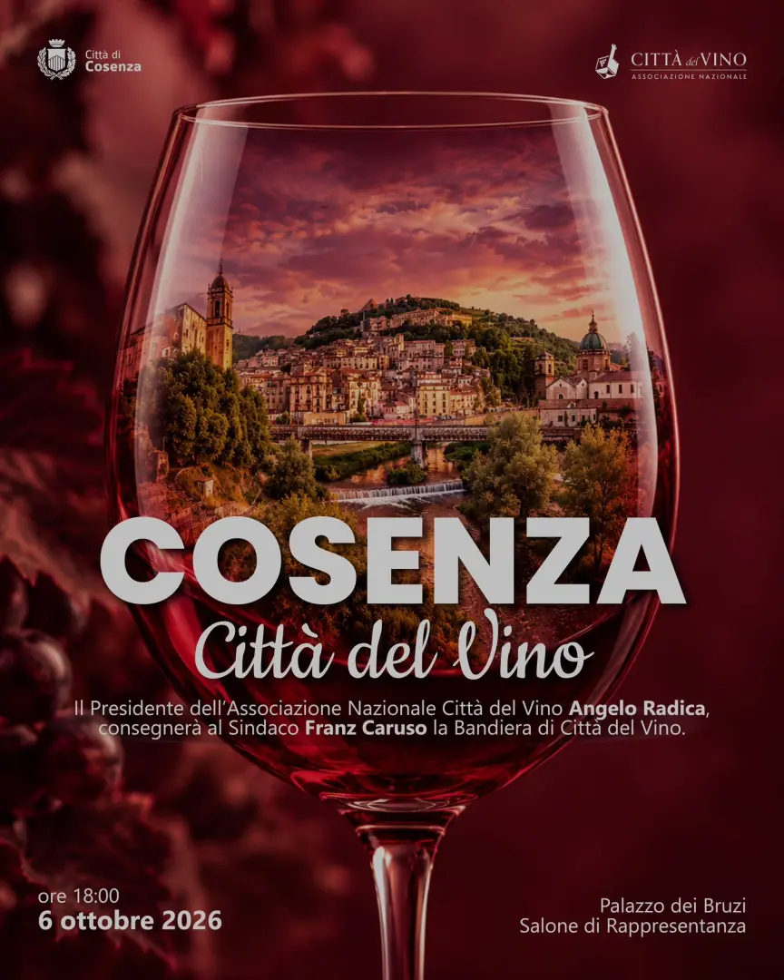Cosenza entra ufficialmente tra le "Città del Vino": al via in città e a Donnici la 44ª Sagra dell'Uva e del vino 51 Cosenza Città del vino