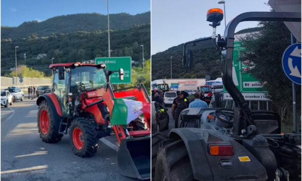 Caro Carburanti protesta A2 Falerna