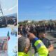 Non solo Tir e mezzi pesanti: va avanti la protesta degli agricoltori, a Corigliano in campo anche gli studenti 55 Corigliano Agricoltori protesta 02