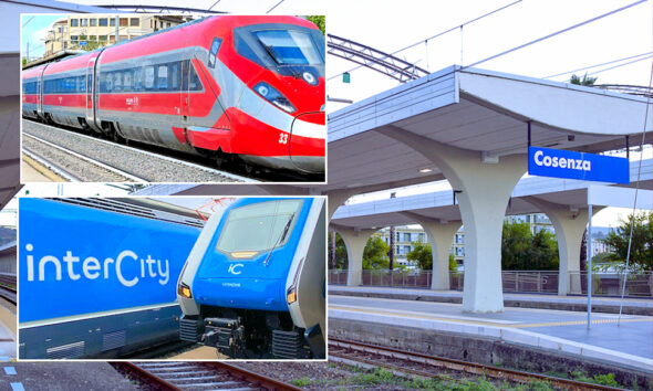 Cosenza stazione ferroviaria frecciarossa intercity