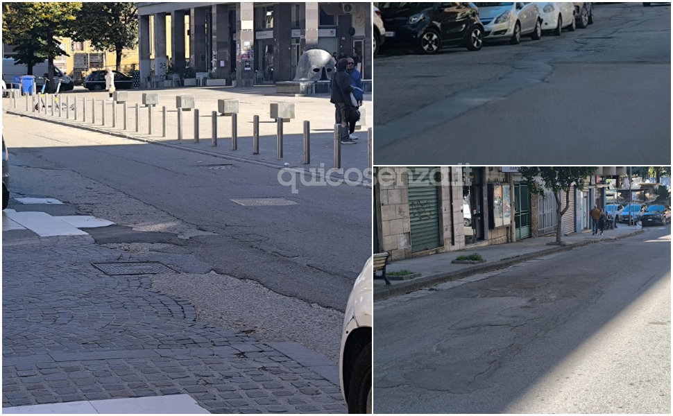 Cosenza: strade dissestate e buche. Che fine ha fatto la riqualificazione di 33 km di rete stradale