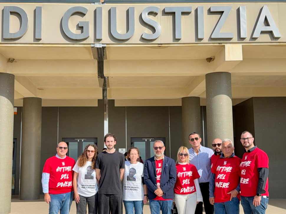 Fillea i rappresentanti della Fillea e i familiari di edison malaj