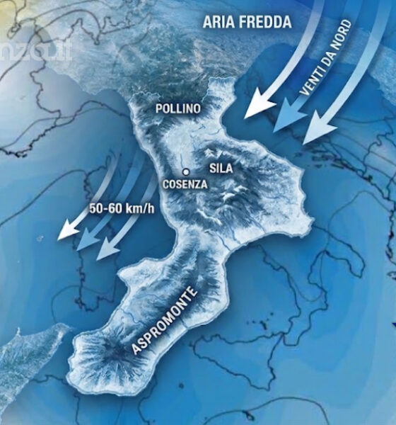 Aria fredda dai Balcani, weekend di Ognissanti in Calabria con rovesci, prima neve sulle vette della Sila e temperature in calo 56 aria Fredda Calabria neve sila