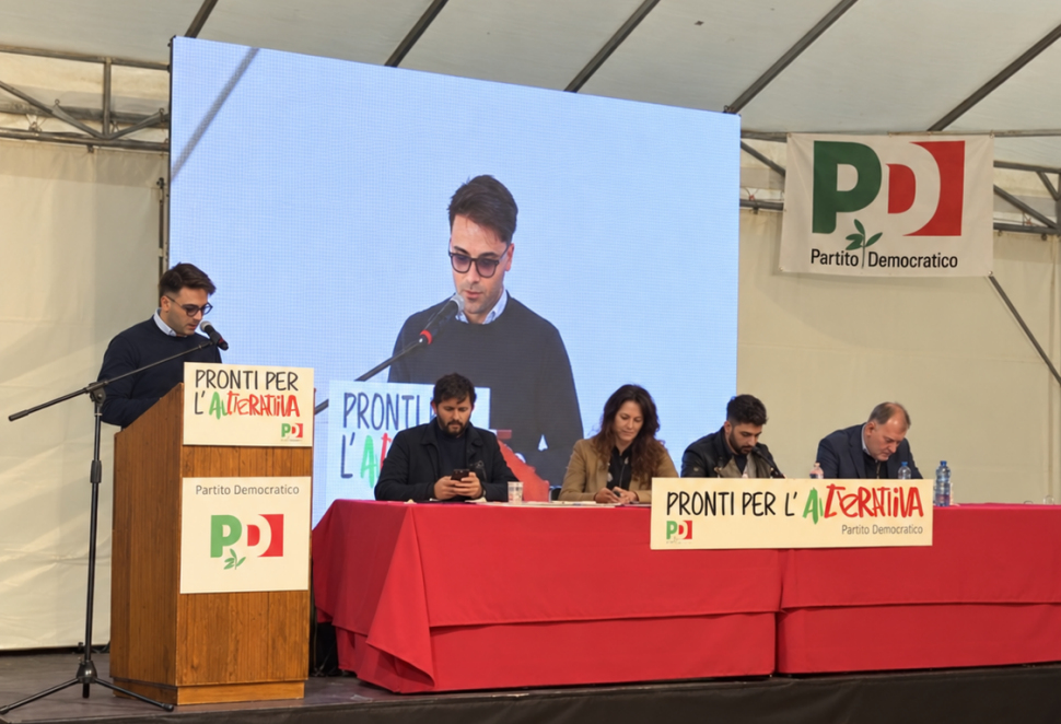 Giuseppe Ciacco PD convention Dem a Montepulciano