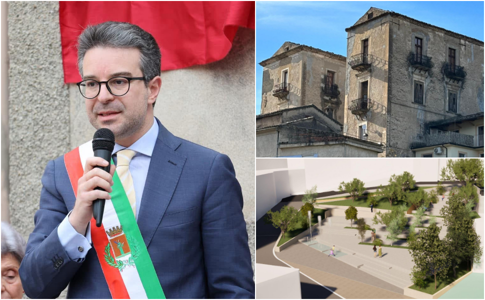 Gregorio Iannotta sindaco di San Vincenzo La Costa Palazzo Baronale