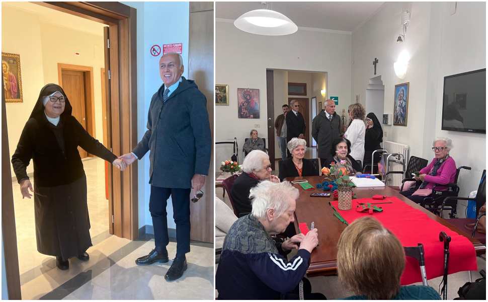 Cosenza, Caruso all'Istituto San Giuseppe: sopralluogo alle criticità della scalinata e visita alla casa di riposo 51 Istituto San Giuseppe_Caruso