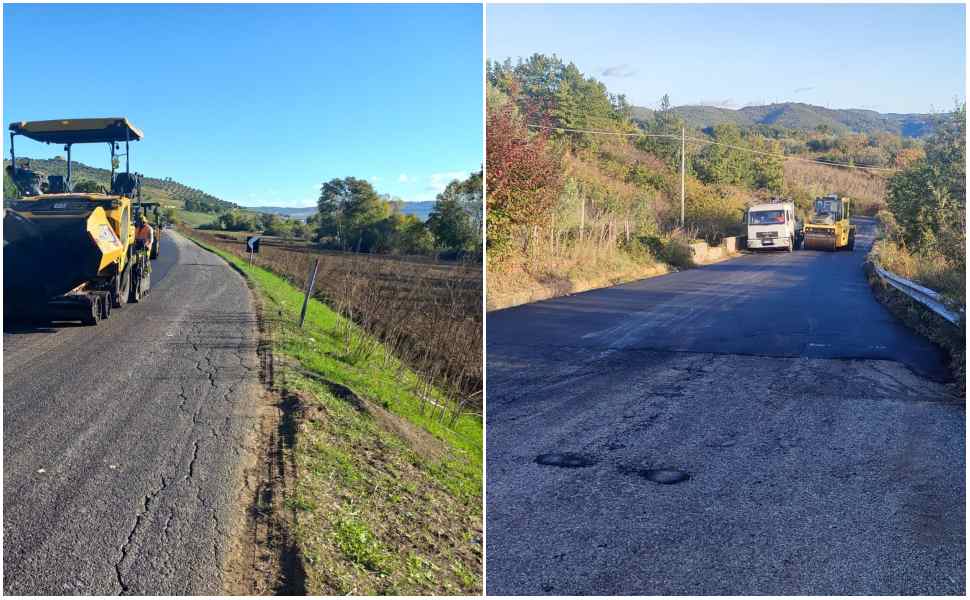 Sicurezza e viabilità, continua il piano di manutenzione della strade provinciali. Faragalli: «Attività capillare» 52 Lavori strade provinciali 2
