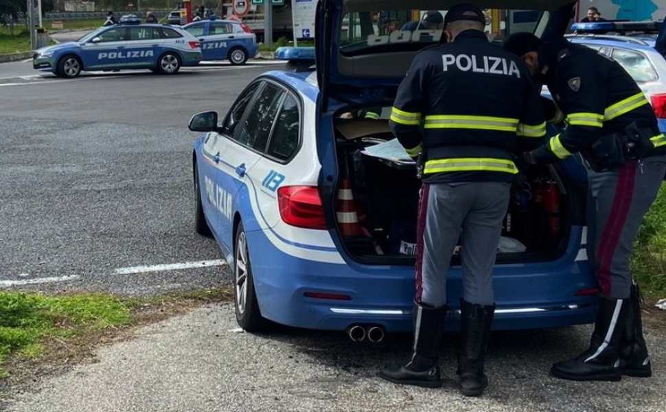 Polizia stradale - bisarca