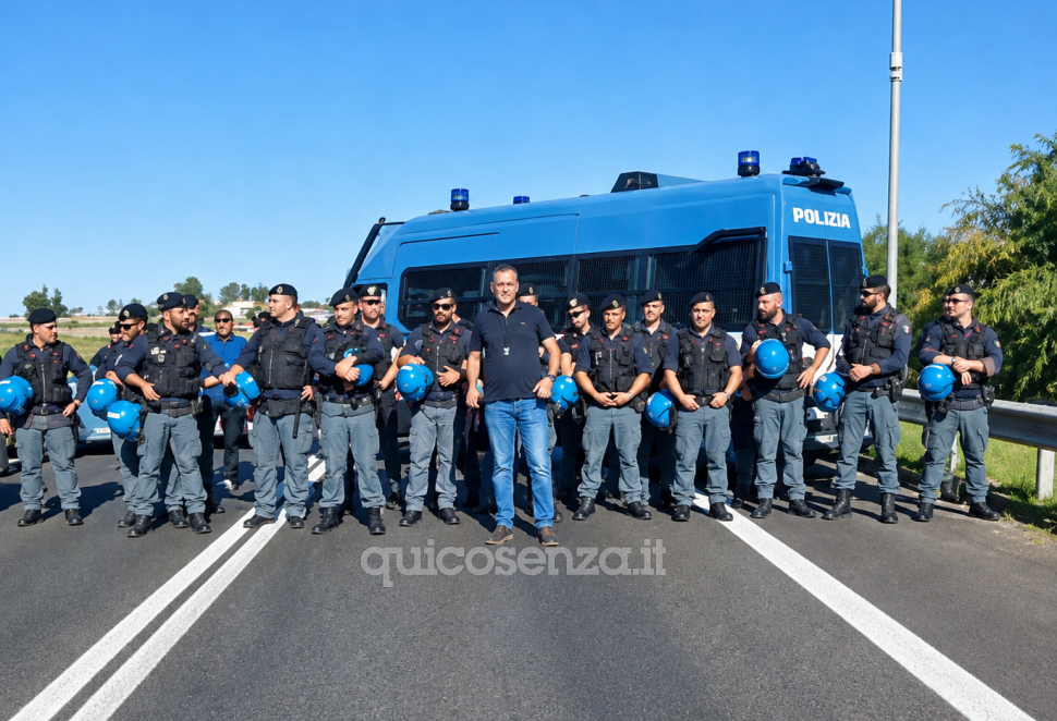 Agricoltori calabresi stremati. Manifestanti minacciano di invadere l'A2 e superare il blocco delle forze dell'ordine 52 Protesta agricoltori Calabresi