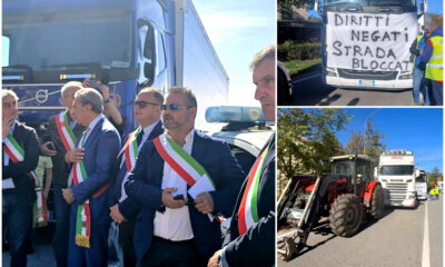 Protesta trattori e autotrasportatori sindaci