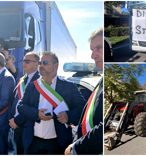 Protesta trattori e autotrasportatori sindaci