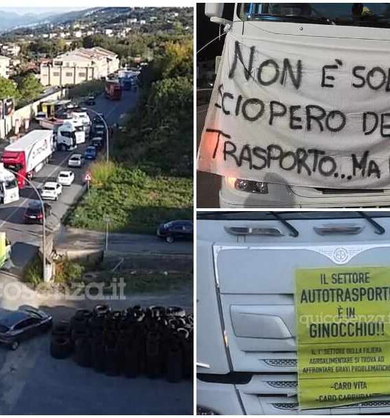 Caro carburanti, in Calabria la protesta non si ferma. Fedralog: «Andremo con i Tir a Roma» 56 Protesta_caro carburanti