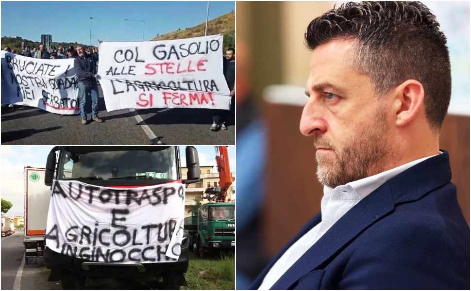 Arresto Stasi, reazioni: Caruso esprime solidarietà, Bignami attacca il centrosinistra: «silenzio imbarazzato» 56 Proteste-agricoltori-Flavio-Stasi 01