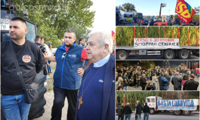 Rende Protesta trattori tir Vescovo Cosenza
